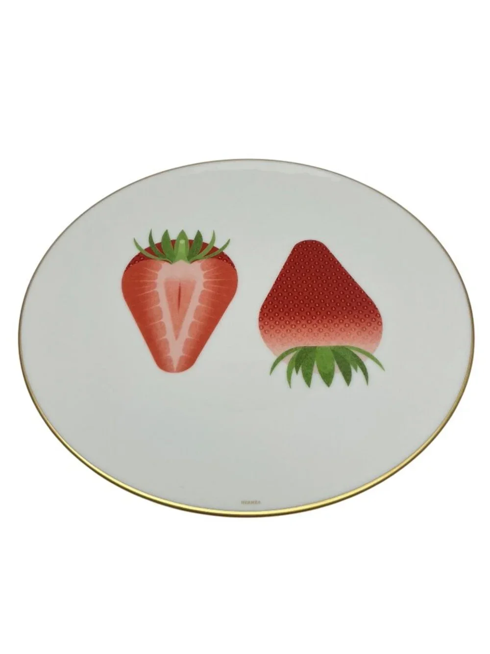 HERMES KAORUMI PORCELAIN FRUIT PLATES SET OF 6 BNIB